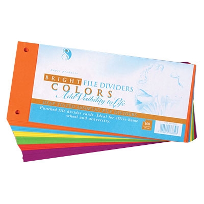 FILE DIVIDERS BRIGHT