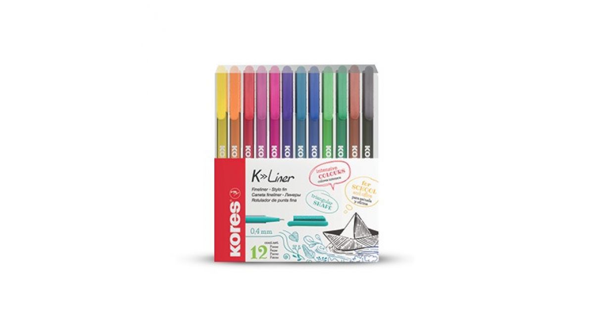 Kores K-Liner FINELINER Metal Tip 0.4mm Set12 (28112)*104687*