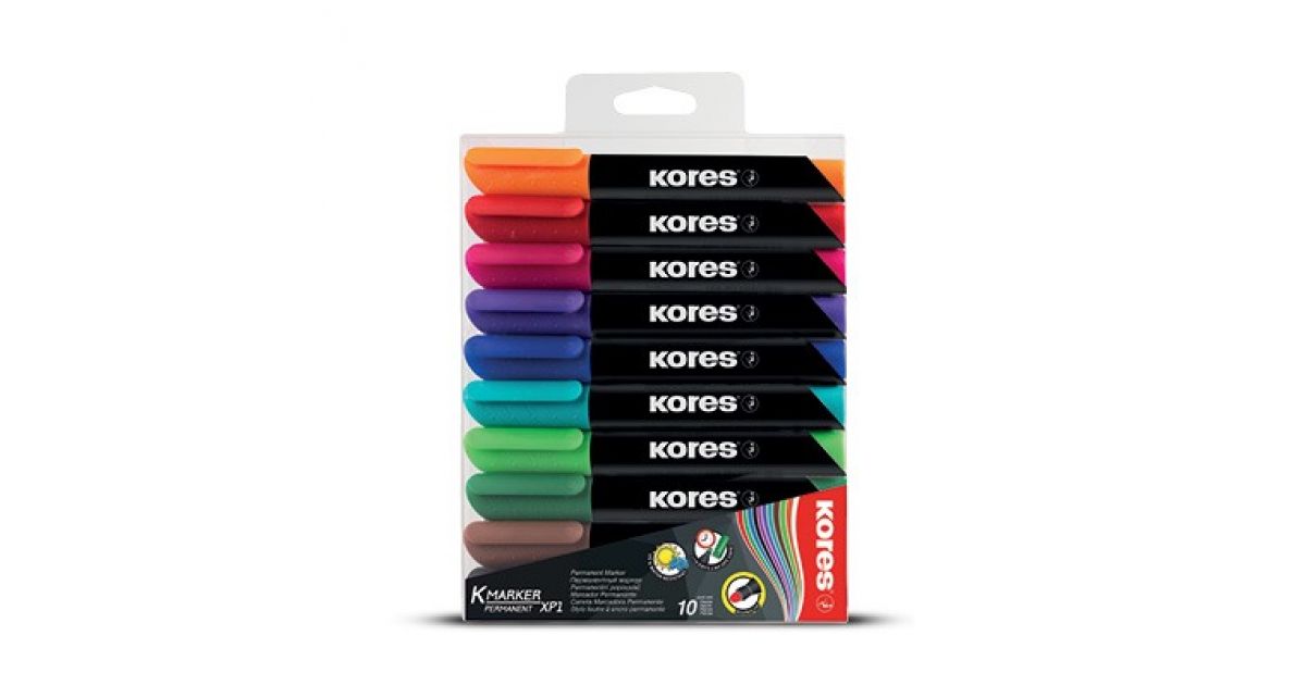 Kores MARKER Permanent Bullet Tip Set10 (20900)*104667*
