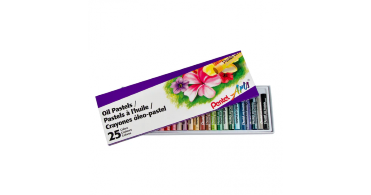 Pentel OIL PASTELS Acid-Free Box25 (PHN-25)