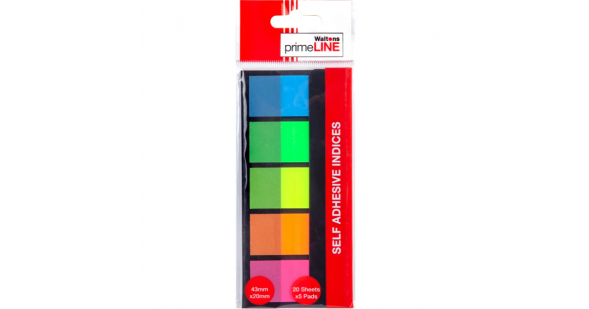 Primeline PRONOTI Film Indices Transparent 48X20 20 Sheets