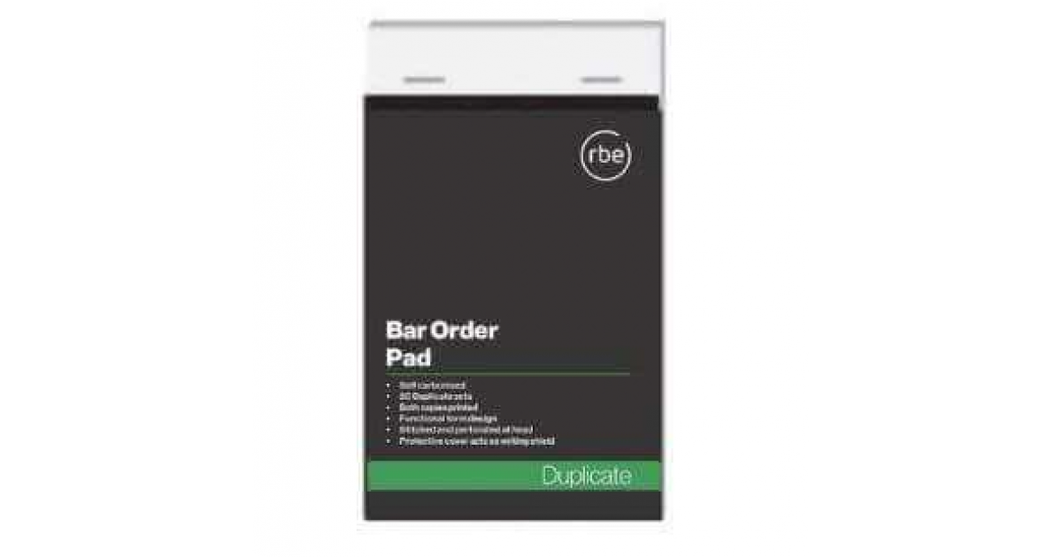 RBE Book Ncr Bar Order Duplicate (F0164)*811318*