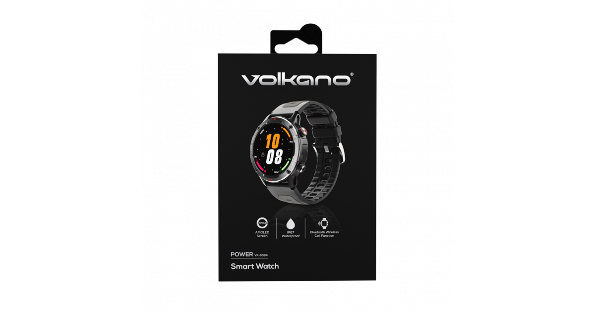 Volkano Power Series Smart Watch – Black