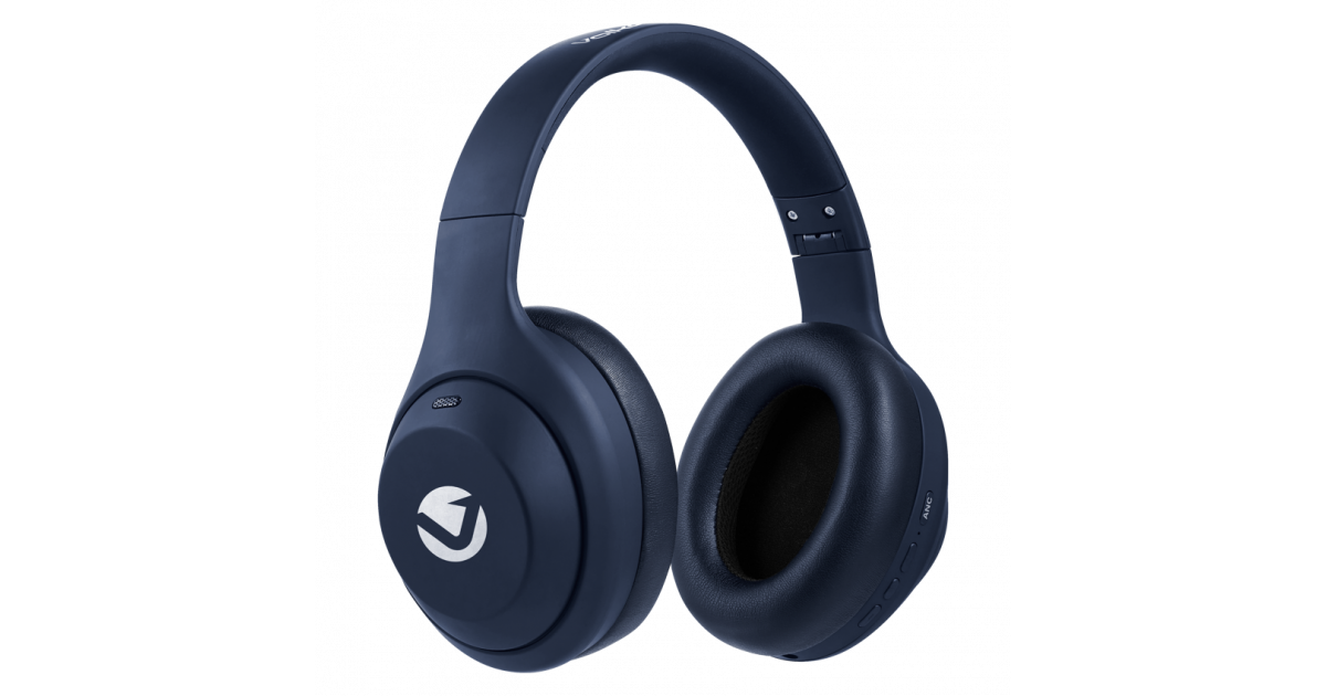 Volkano SoundSweeper Series Active Noise Cancelling bluetooth Headphones – Blue