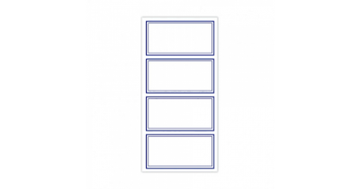 Book LABELS Blue Border Pack24*655421*