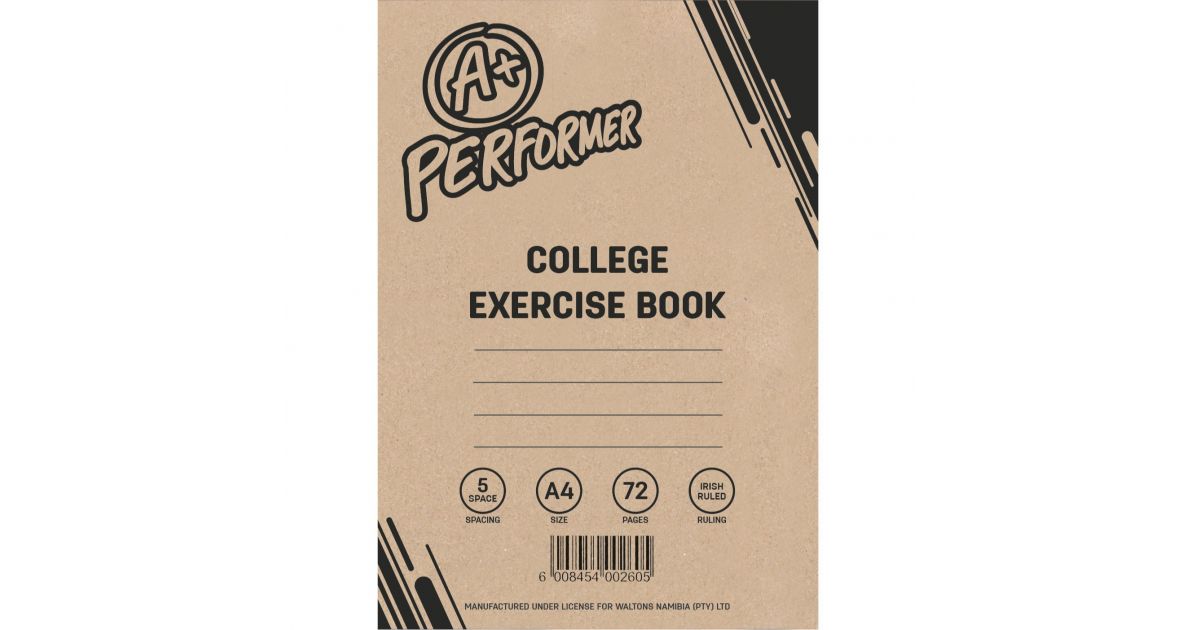 A+ Exercise BOOK A4 72pg Irish Ruled*204174*