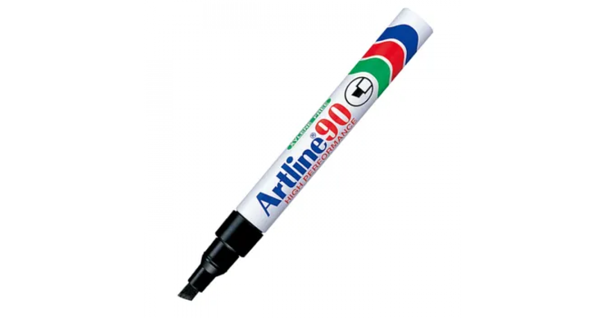 Artline MARKER Permament Chisel Point 2-5mm (EK-90)