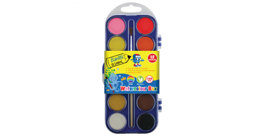 Bantex PAINT Water Colour Set12 (BKR55789)