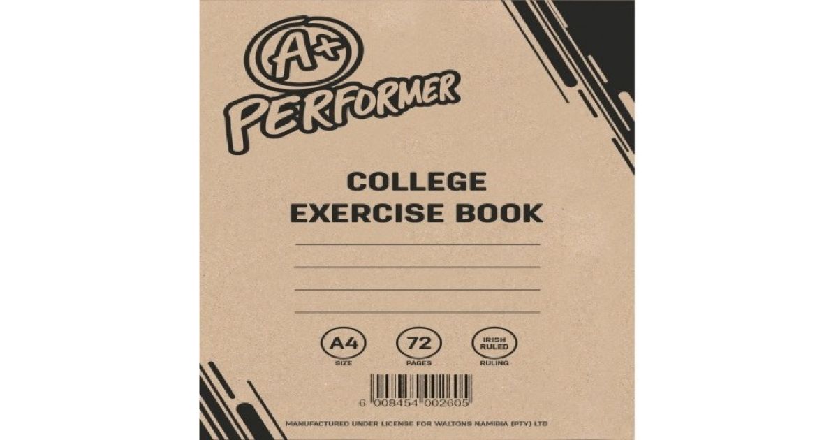 BOOK A4 72pg Quad Ruled Exercise*204173*