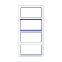 Book LABELS Blue Border Pack24*655421*