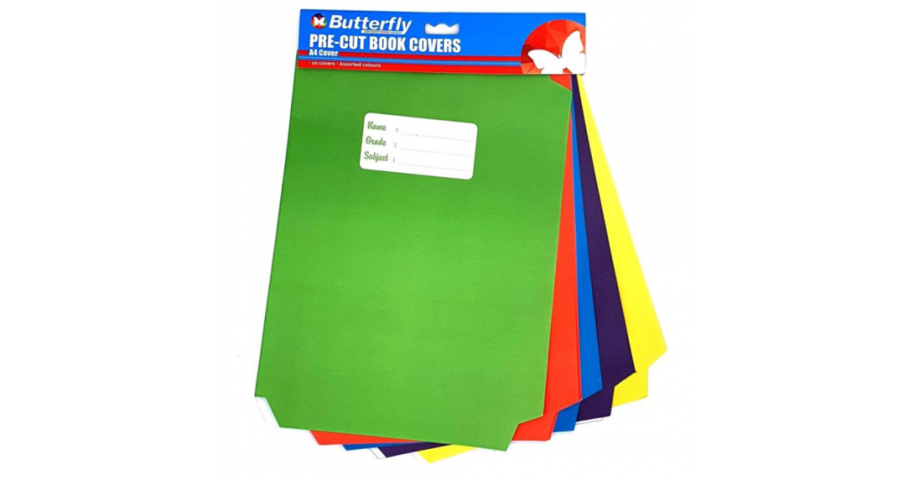 Butterfly BOOKCOVER A4 Bright Pre-Cut Pk10 (SCH069)