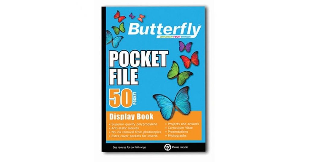 Butterfly POCKET FILE A4 50 Pocket*207649*
