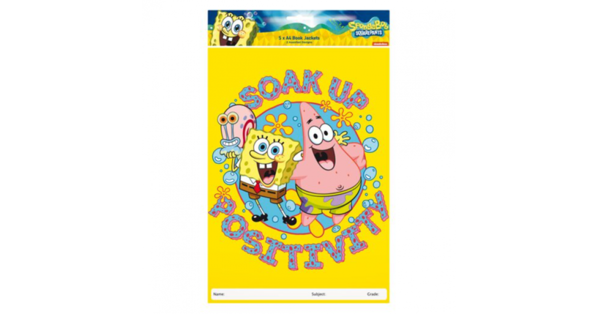 Creative BOOKCOVER A4 Spongebob Coral Pk5 (3283SS26)