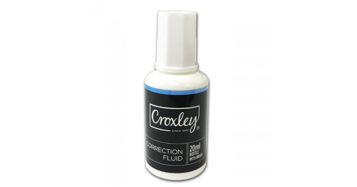 Croxley CORRECTION Fluid Bottle Brush 20ml (COR8020)