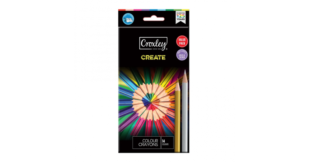 Croxley CRAYONS Wood Free Pk24 (PCL824)