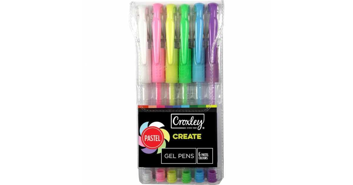Croxley PEN Gel Pastel Asst Set6 (PEN9228)