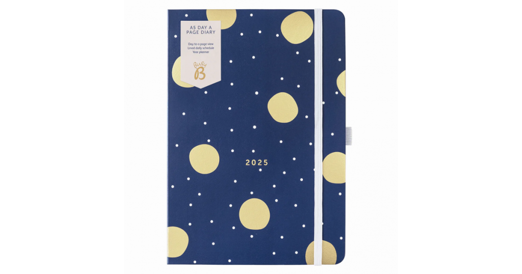 Diary 2025 A5 Page-A-Day Hello Dots Des 10 (432905)
