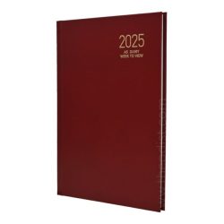 Diary 2025 A5 Page-A-Day Red Waves Des 7 (432905)