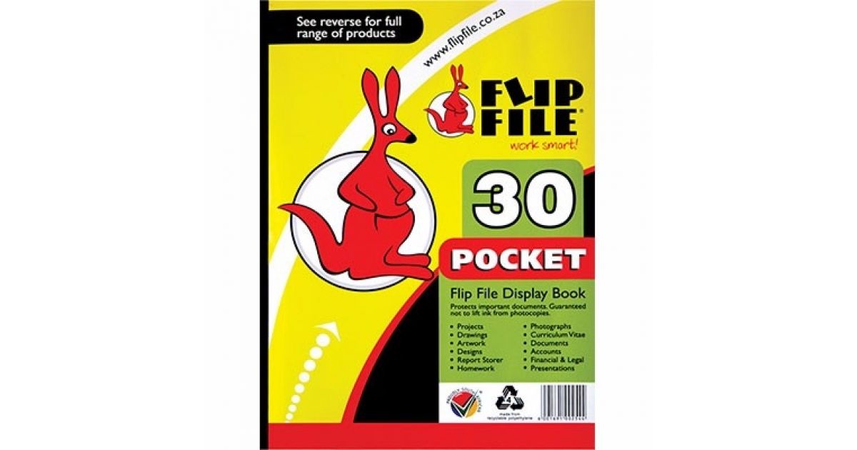 Flip FILE A4 30 Pocket Soft Cover (BA11043)*847136*