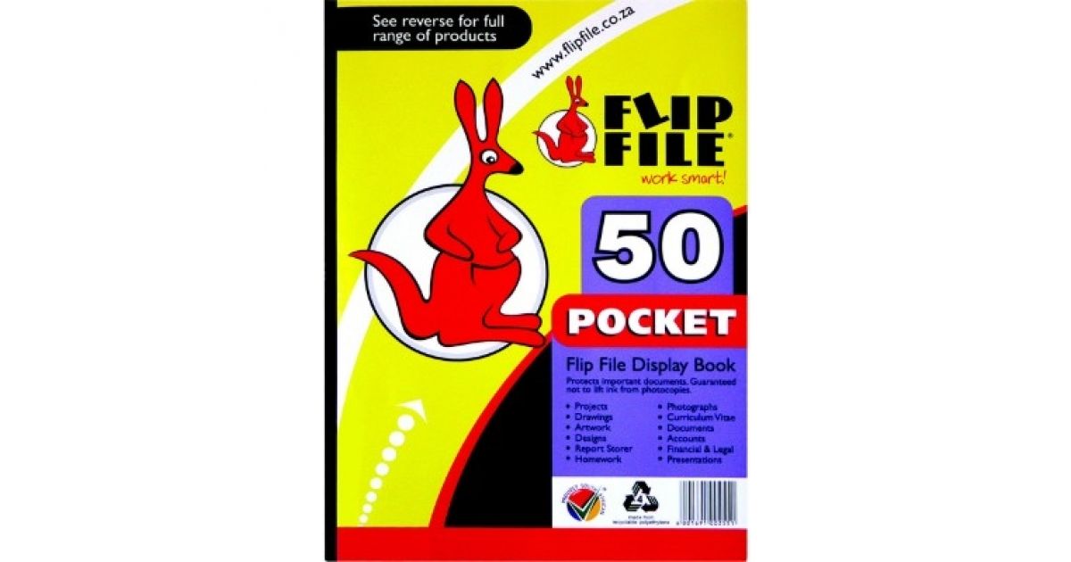 Flip FILE A4 50 Pocket (BA11045)*13232*