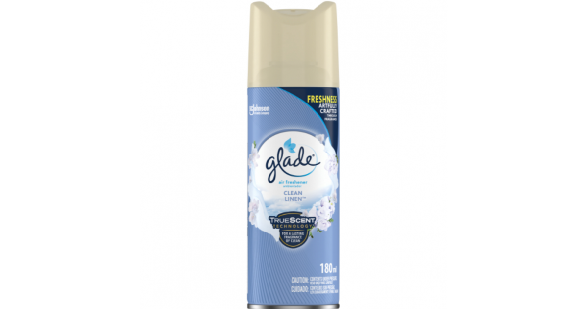 Glade Secrets Aerosol Clean Linen 180ml (95188590)