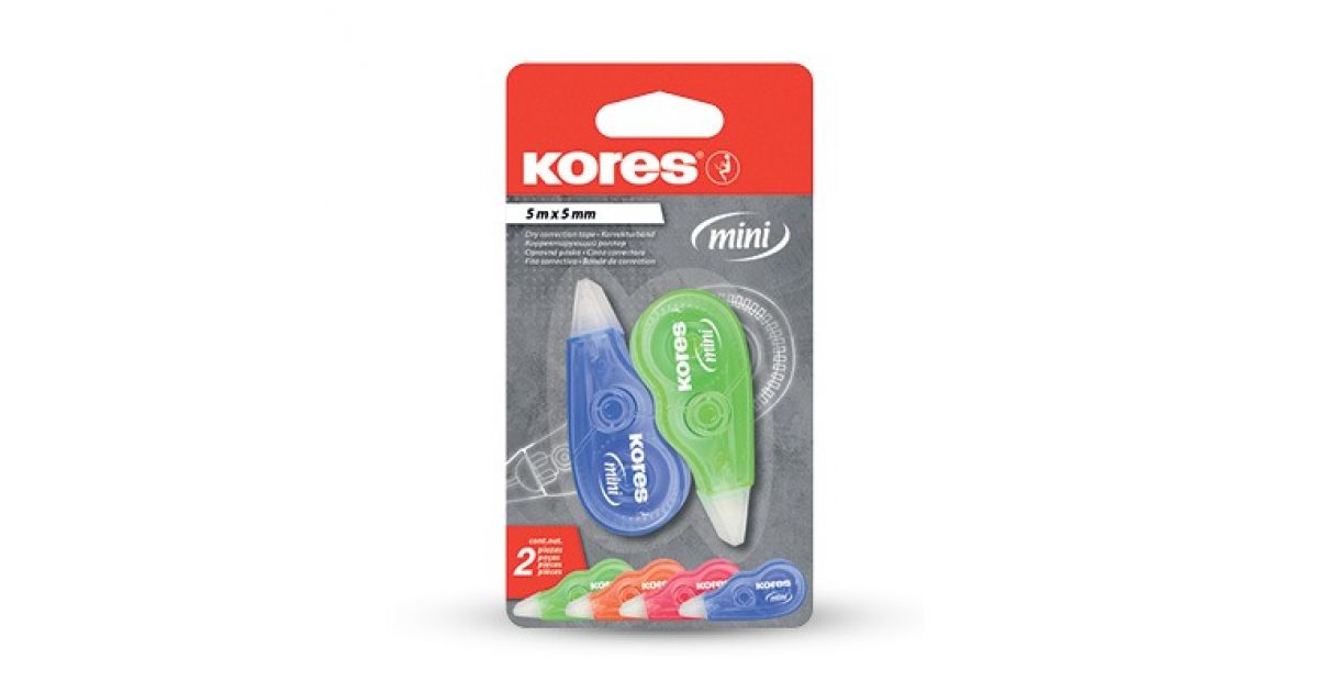 Kores CORRECTION TAPE Mini 5X5m Pk2 (84121)*941141*
