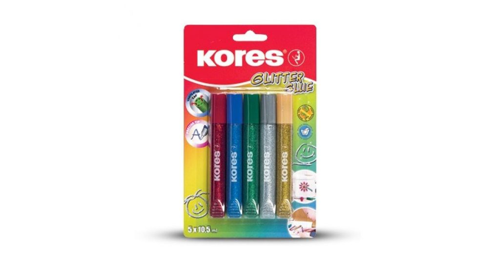 Kores GLITTER GLUE Bright Pk5 (75000)*104625*