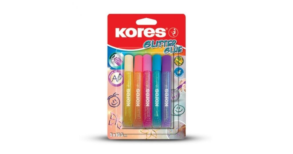 Kores GLITTER GLUE Pastel Pk5 (75001)*104624*