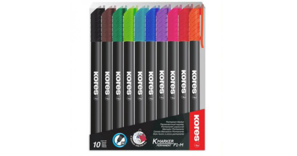 Kores MARKER P1 Permanent Fine Tip Set10*104670*