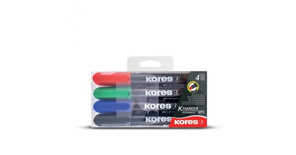 Kores MARKER Permanent Bullet Tip Set4 (20943)*104666*