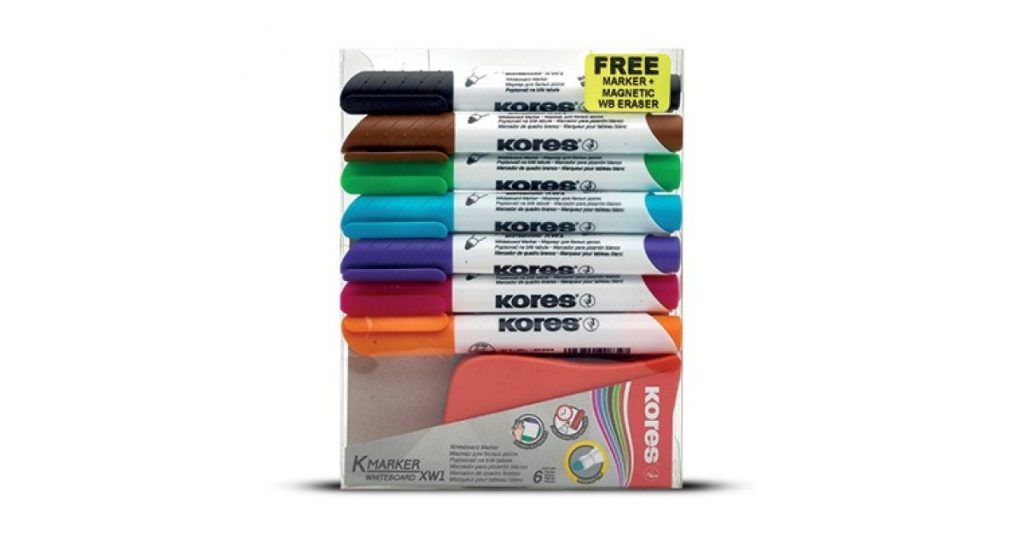 Kores MARKER Whiteboard Set7 & Magnetic Eraser (20866)*104663*