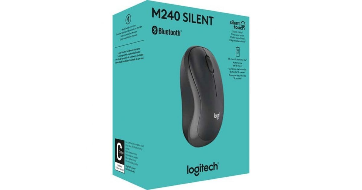 Logitech M240 Silent Bluetooth Mouse (910-007119)