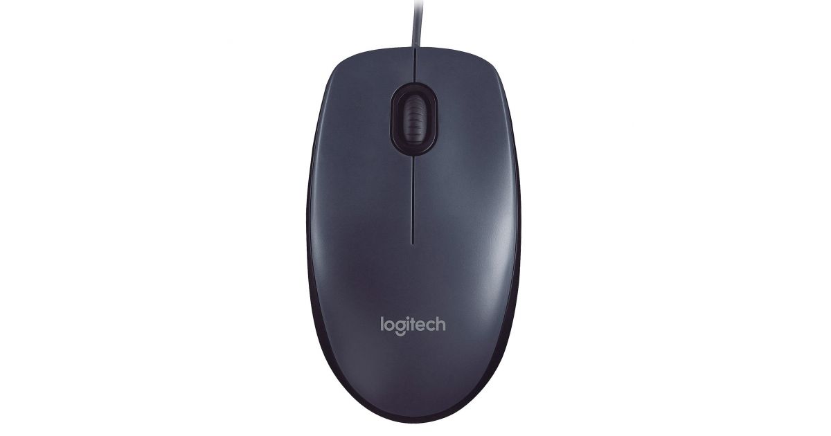 Logitech Wired Mouse M90 Black USB (910-007119)