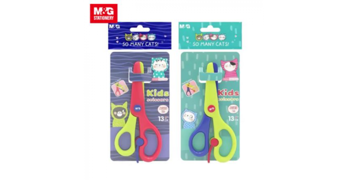M&G Scissor Kids Cats 130mm (913D8)