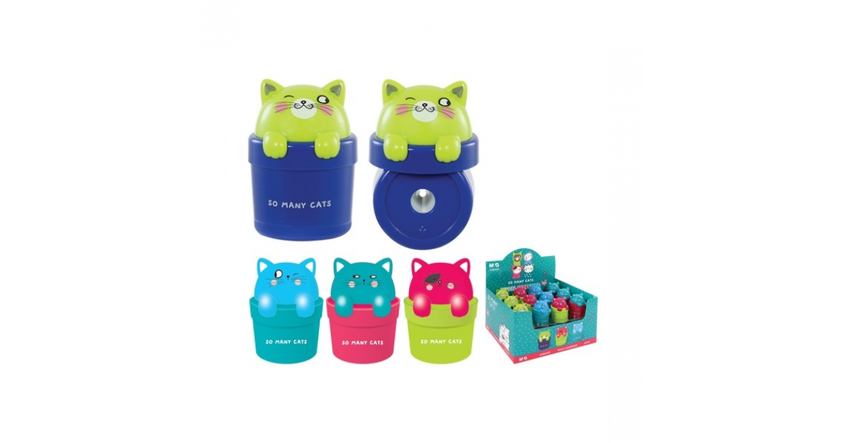 M&G Sharpener Cats Design Asst (1292)