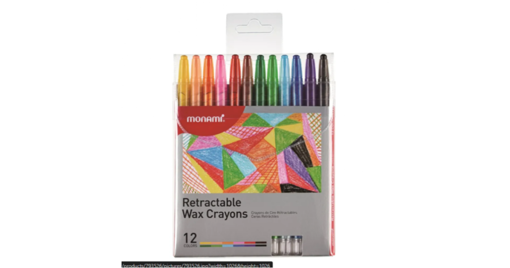 Mon Ami WAX CRAYONS Retractable Set12