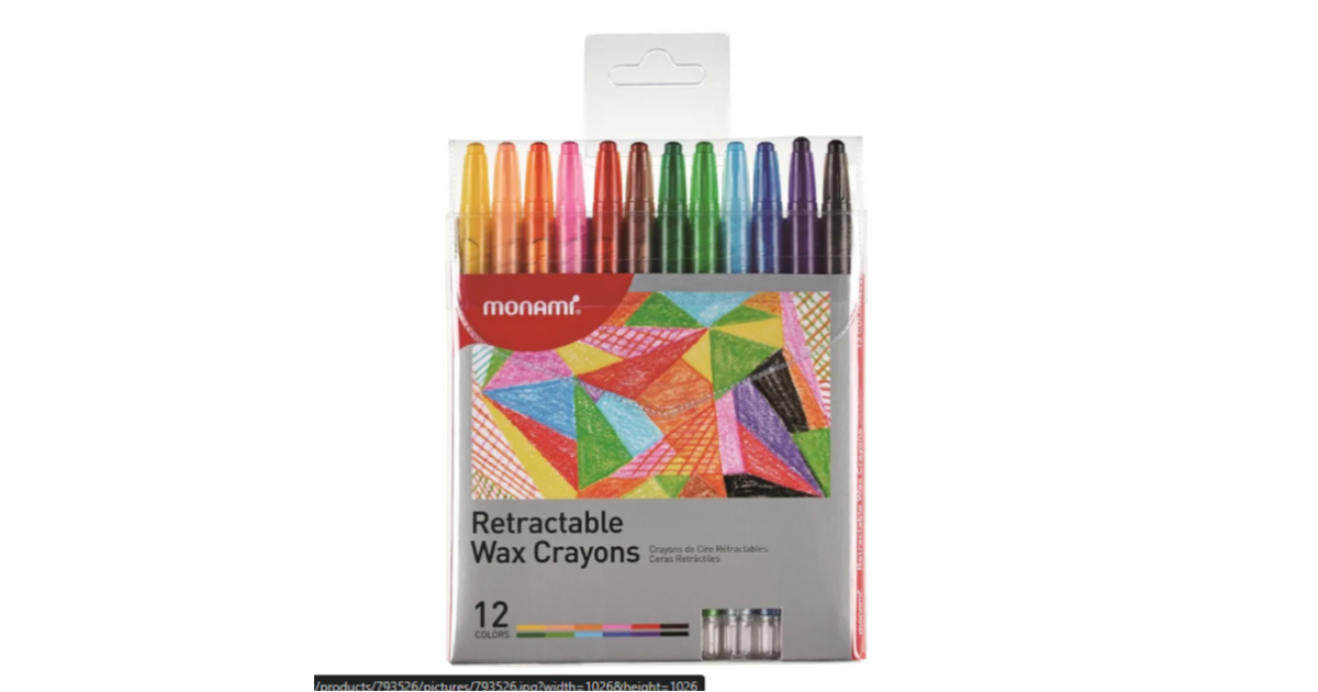 Mon Ami WAX CRAYONS Retractable Set12