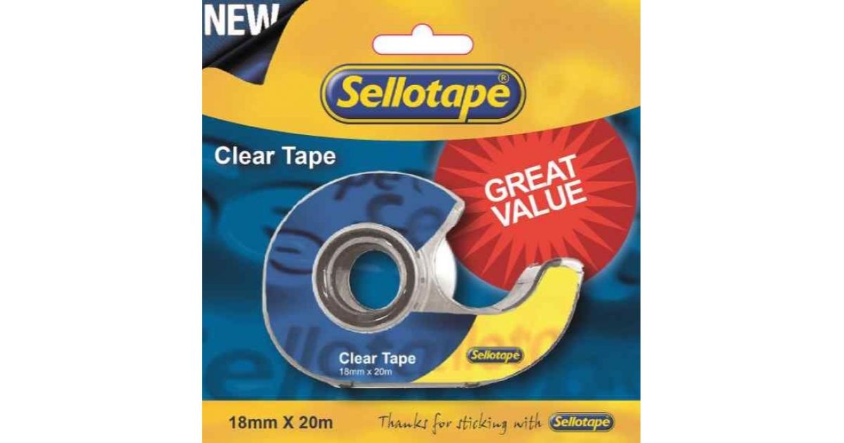 Sellotape TAPE Crystal Clear In Dispencer 18X15