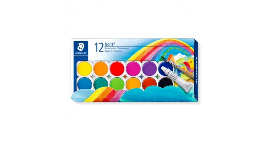 Staedtler PAINT TABLET & BRUSH Water Colours 8880 NC12