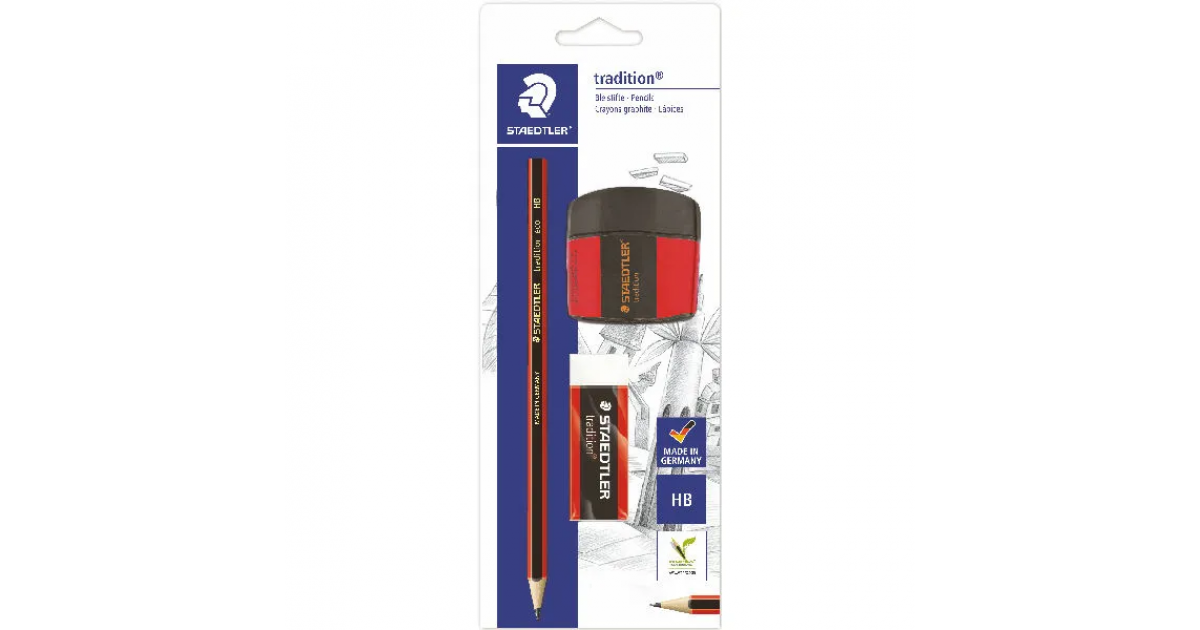 Staedtler SET Pencil & Sharpener & Eraser (180T SBK-1)