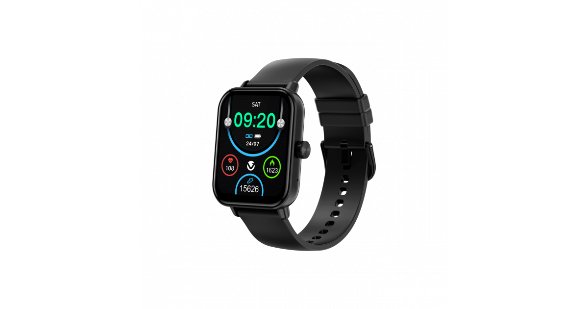 Volkano Chroma Series Black Smart Fitness Watch Vk-5088