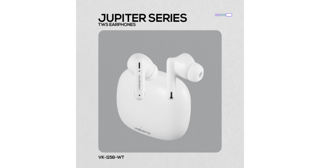Volkano Jupiter Series TWS Earphones - White