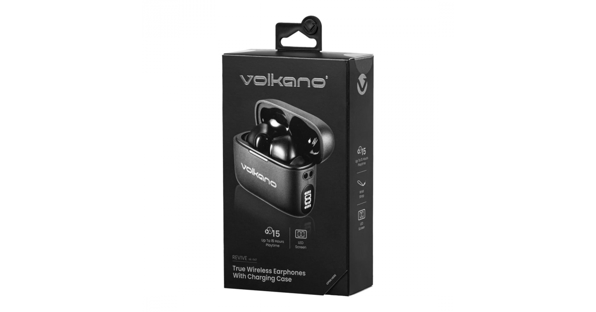 Volkano Revive Series TWS Earphones – Black