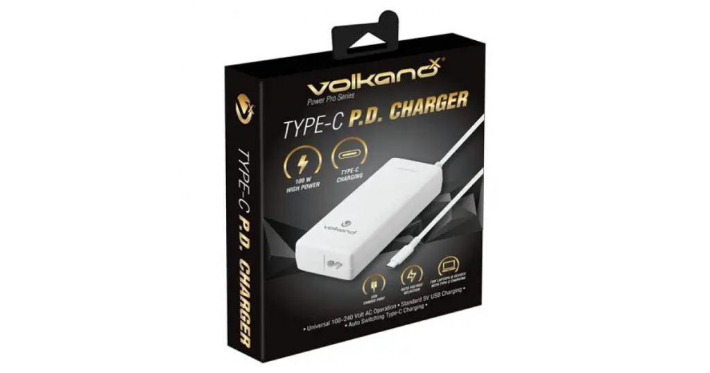 VolkanoX Power Pro 100W Type-C P.D. Charger