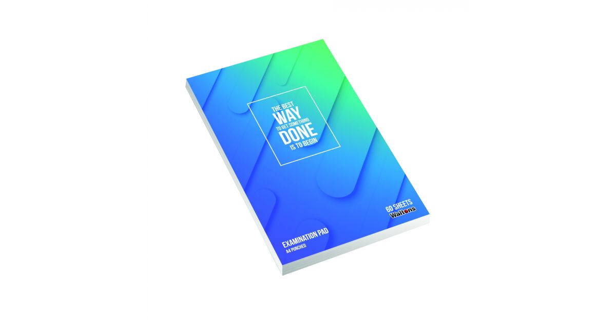 Waltons Exam Pad Punched A4 60pg*555240*