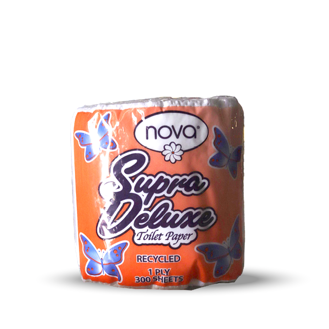 Nova Toilet Paper Recycled Wrapped 1Ply 300 Sheets