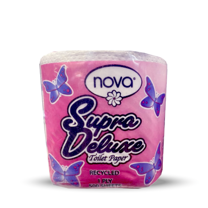 Nova Toilet Paper Recycled Wrapped 1Ply 500 Sheets