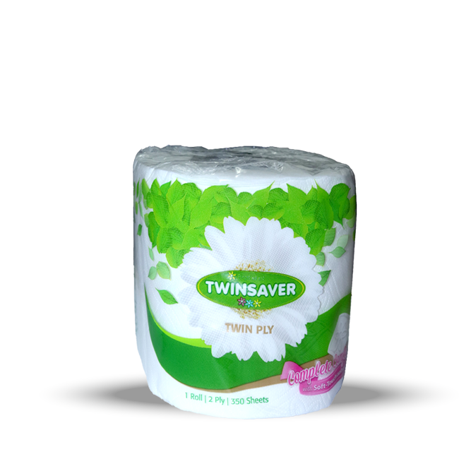 Twinsaver Toilet Paper Wrapped Single 2Ply 350 Sheets*103902*