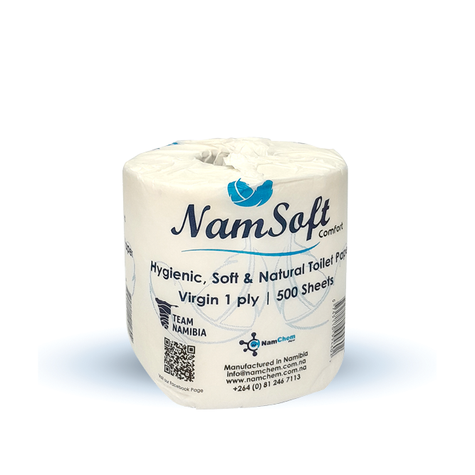 Namsoft Toilet Paper Wrapped 1Ply 500 Sheets Single