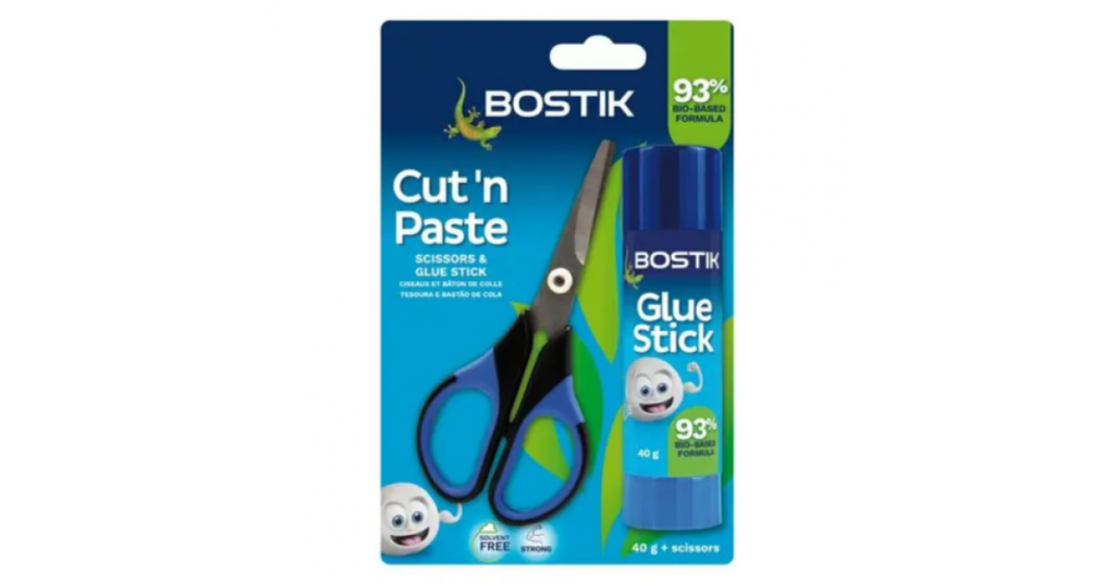 Bostik CUT 'n PASTE Glue & Scissor 40g (1-0648)